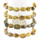 Baltic amber light green beads bracelet